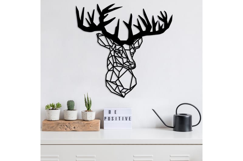Deer Väggdekor - Svart - Inredning - Väggdekor - Skylt - Plåtskyltar