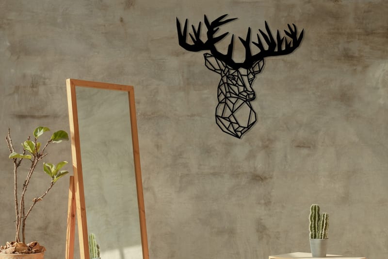Deer Väggdekor - Svart - Inredning - Väggdekor - Skylt - Plåtskyltar