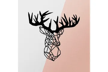 Deer Väggdekor - Svart - Inredning - Väggdekor - Skylt - Plåtskyltar