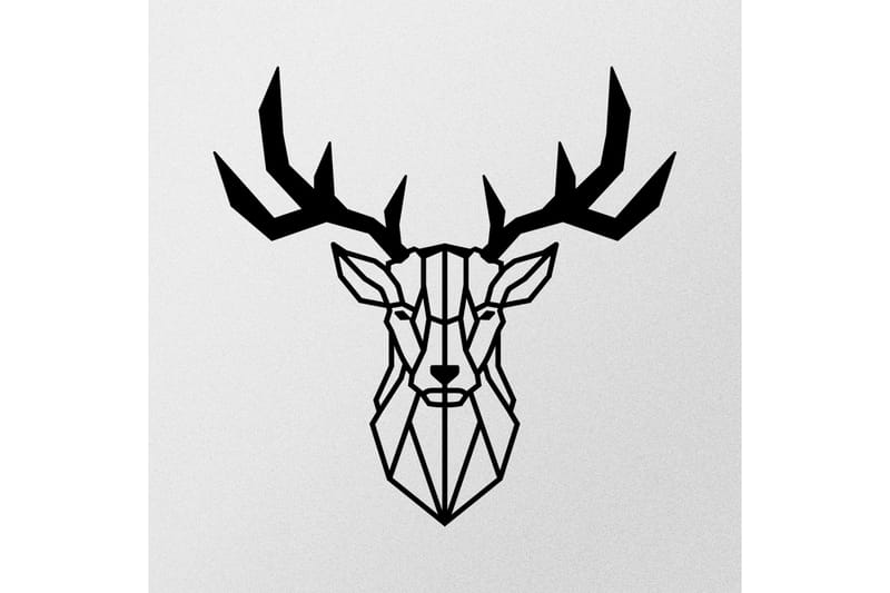 Deer2 Väggdekor - Svart - Inredning - Väggdekor - Skylt - Plåtskyltar
