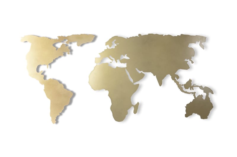 Dekorativ Väggaccessoar, Guld