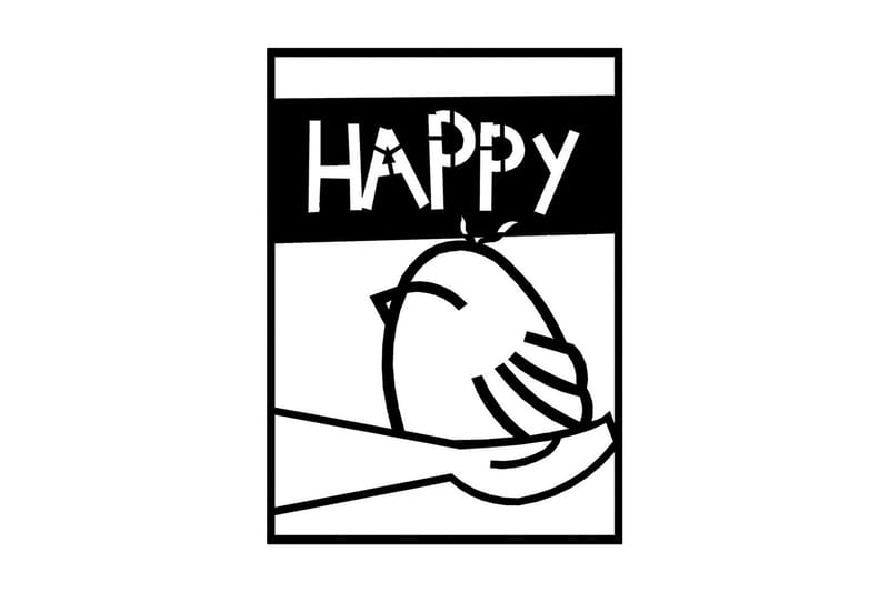 Dekorativ Väggaccessoar, Svart