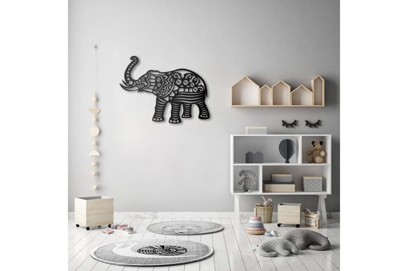 Dekorativ Väggaccessoar - Svart - Inredning - Väggdekor - Skylt - Plåtskyltar