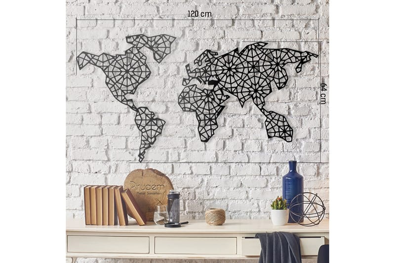 Dekorativ Väggaccessoar - Svart - Inredning - Väggdekor - Skylt - Plåtskyltar