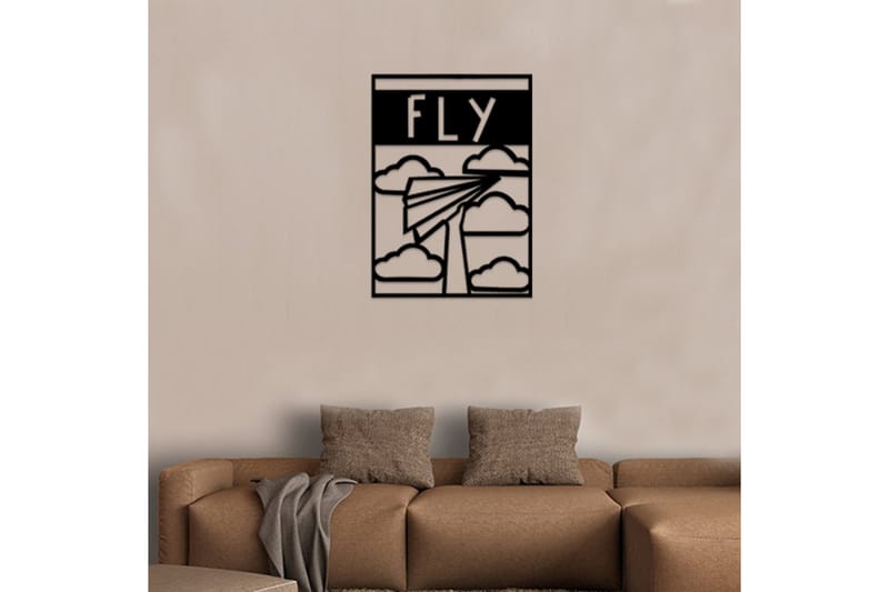 Dekorativ Väggaccessoar - Svart - Inredning - Väggdekor - Skylt - Plåtskyltar