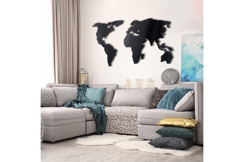 Dekorativ Väggaccessoar - Svart - Inredning - Väggdekor - Skylt - Plåtskyltar