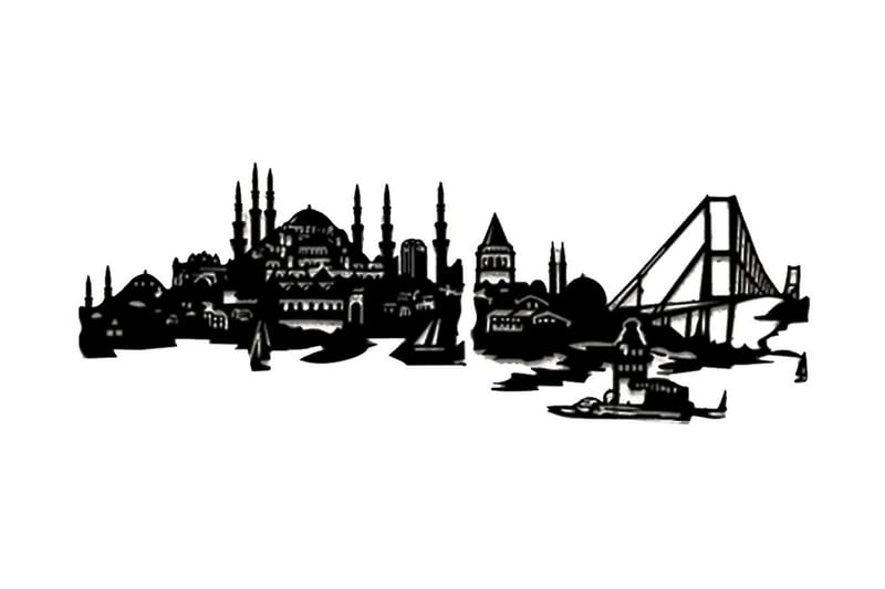 Dekorativ Väggaccessoar, Svart