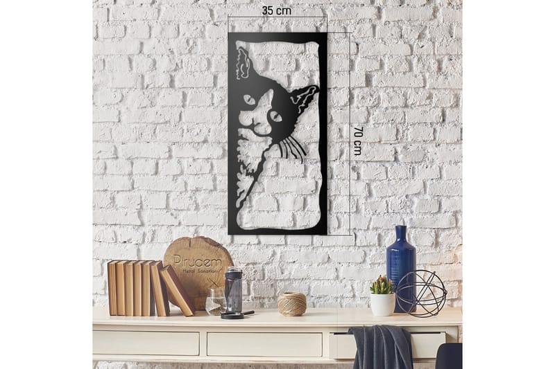 Dekorativ Väggaccessoar - Svart - Inredning - Väggdekor - Skylt - Plåtskyltar