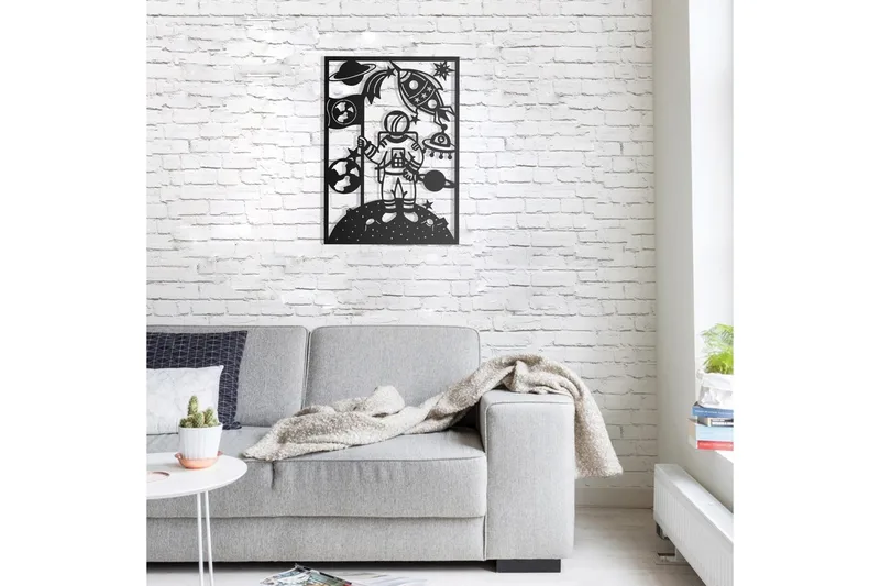 Dekorativ Väggaccessoar - Svart - Inredning - Väggdekor - Skylt - Plåtskyltar