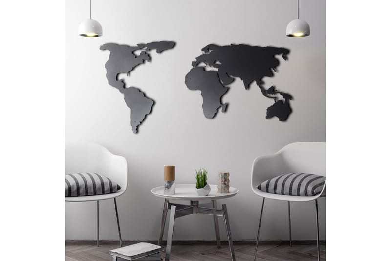 Dekorativ Väggaccessoar - Svart - Inredning - Väggdekor - Skylt - Plåtskyltar