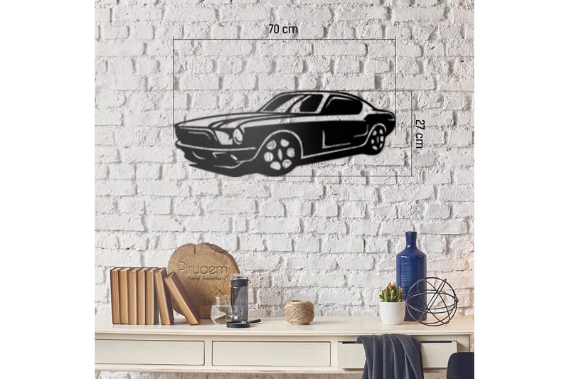 Dekorativ Väggaccessoar - Svart - Inredning - Väggdekor - Skylt - Plåtskyltar