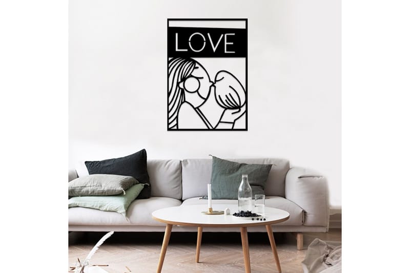 Dekorativ Väggaccessoar - Svart - Inredning - Väggdekor - Skylt - Plåtskyltar