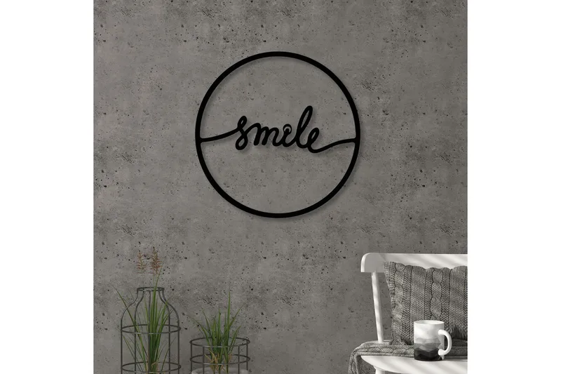 Dekorativ Väggaccessoar - Svart - Inredning - Väggdekor - Skylt - Plåtskyltar