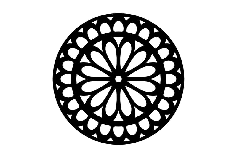 Dekorativ Väggaccessoar, Svart