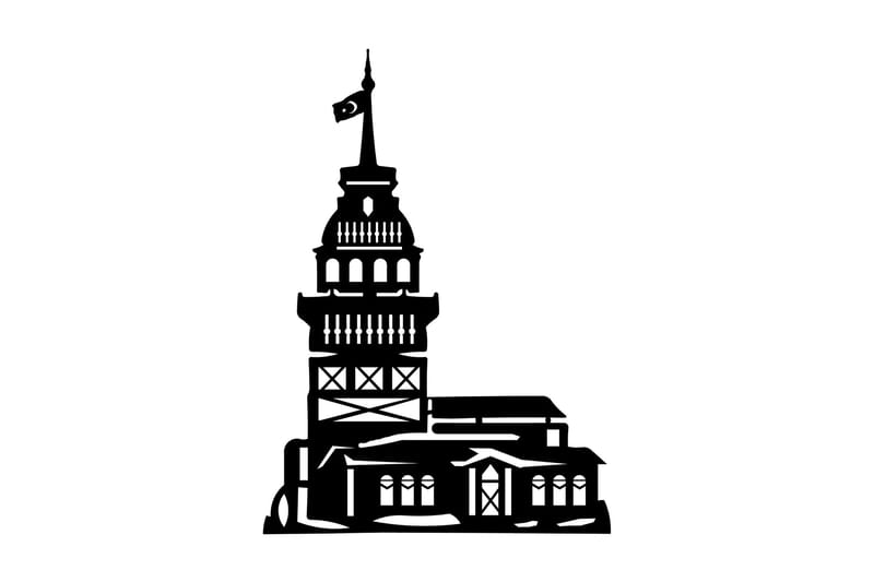 Dekorativ Väggaccessoar, Svart