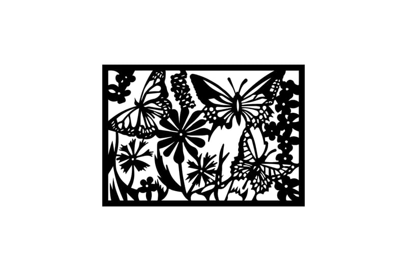 Dekorativ Väggaccessoar - Svart - Inredning - Väggdekor - Skylt - Plåtskyltar