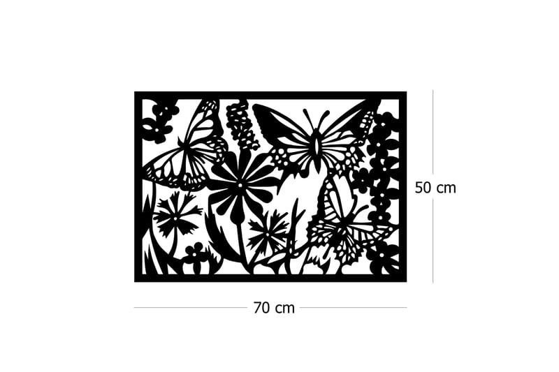 Dekorativ Väggaccessoar - Svart - Inredning - Väggdekor - Skylt - Plåtskyltar