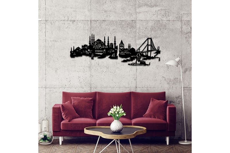 Dekorativ Väggaccessoar - Svart - Inredning - Väggdekor - Skylt - Plåtskyltar