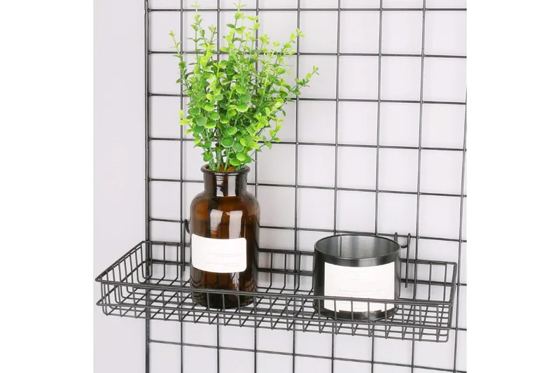 Dekorativ Väggaccessoar - Svart - Förvaring - Småförvaring - Förvaringskorgar - Trådkorg