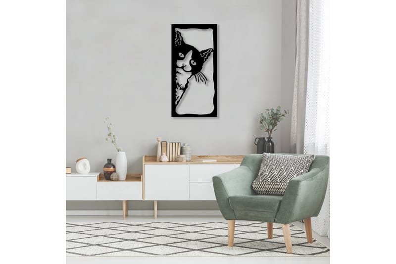 Dekorativ Väggaccessoar, Svart