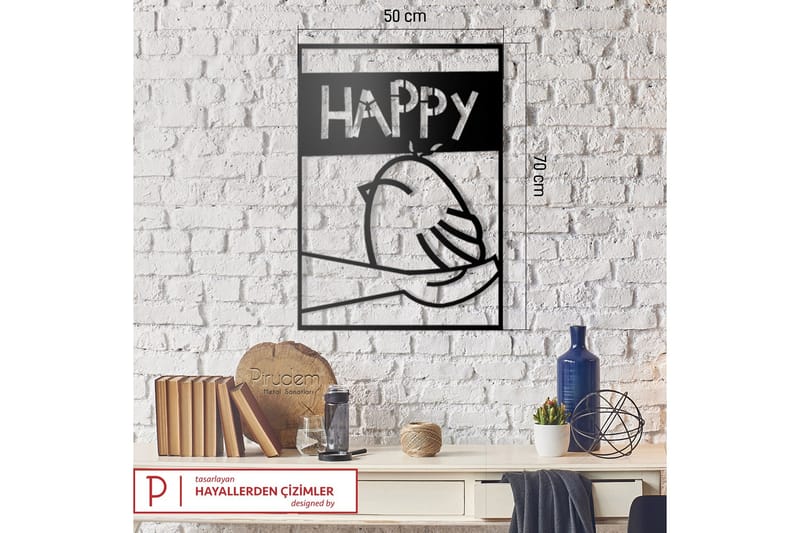 Dekorativ Väggaccessoar - Svart - Inredning - Väggdekor - Skylt - Plåtskyltar