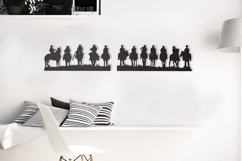 Dekorativ Väggaccessoar, Svart