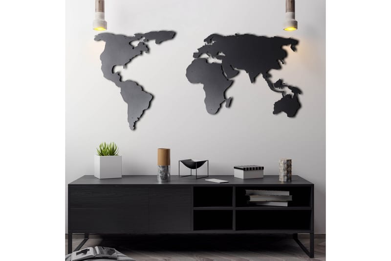 Dekorativ Väggaccessoar - Svart - Inredning - Väggdekor - Skylt - Plåtskyltar