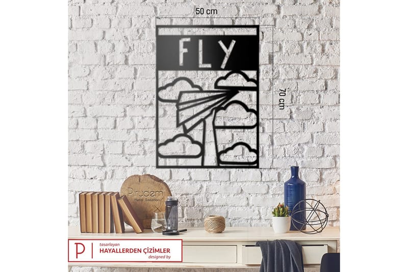 Dekorativ Väggaccessoar - Svart - Inredning - Väggdekor - Skylt - Plåtskyltar