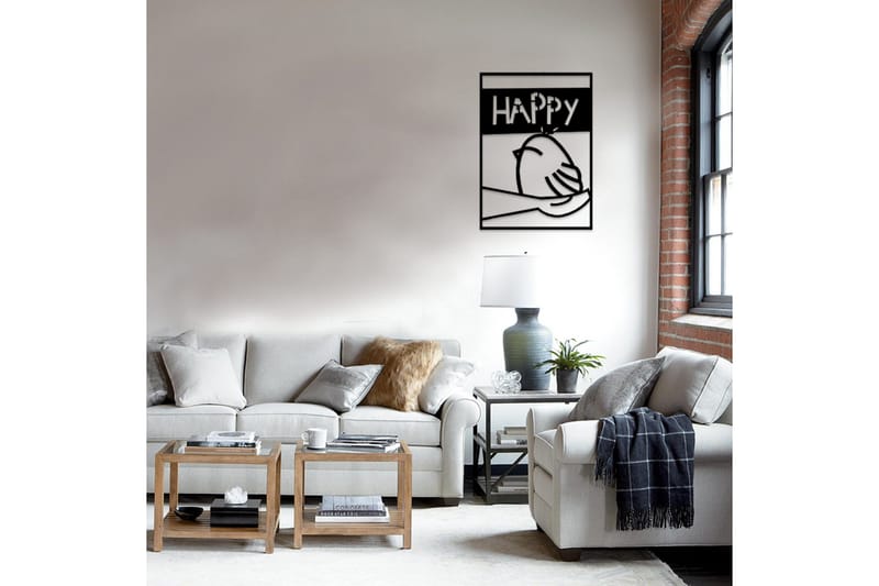 Dekorativ Väggaccessoar - Svart - Inredning - Väggdekor - Skylt - Plåtskyltar