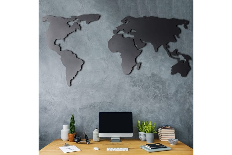 Dekorativ Väggaccessoar - Svart - Inredning - Väggdekor - Skylt - Plåtskyltar