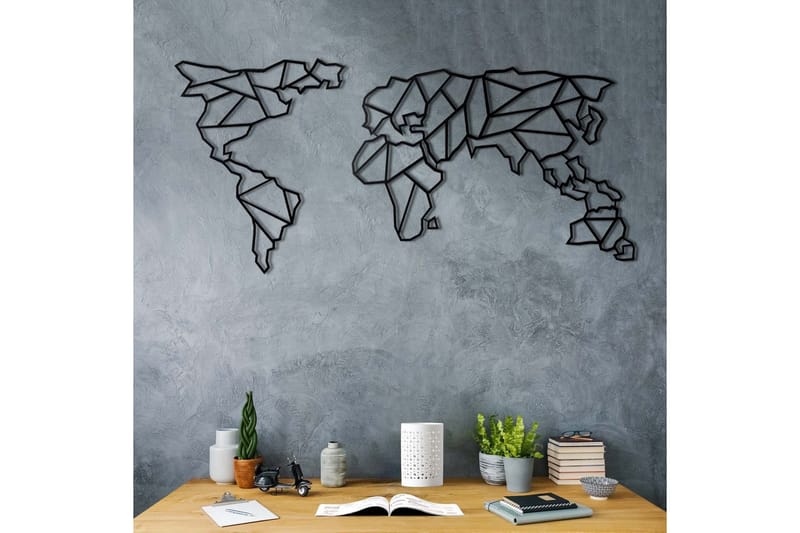 Dekorativ Väggaccessoar - Svart - Inredning - Väggdekor - Skylt - Plåtskyltar