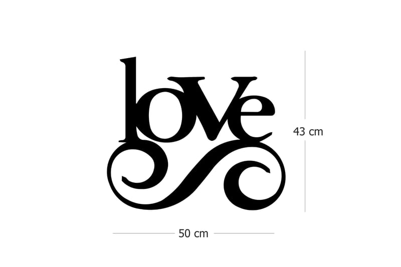 Dekorativ Väggaccessoar - Svart - Inredning - Väggdekor - Skylt - Plåtskyltar