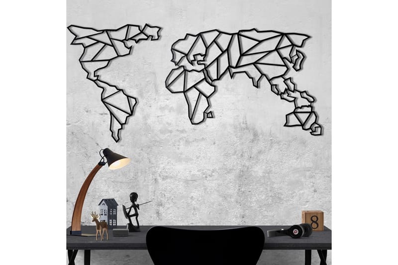 Dekorativ Väggaccessoar - Svart - Inredning - Väggdekor - Skylt - Plåtskyltar