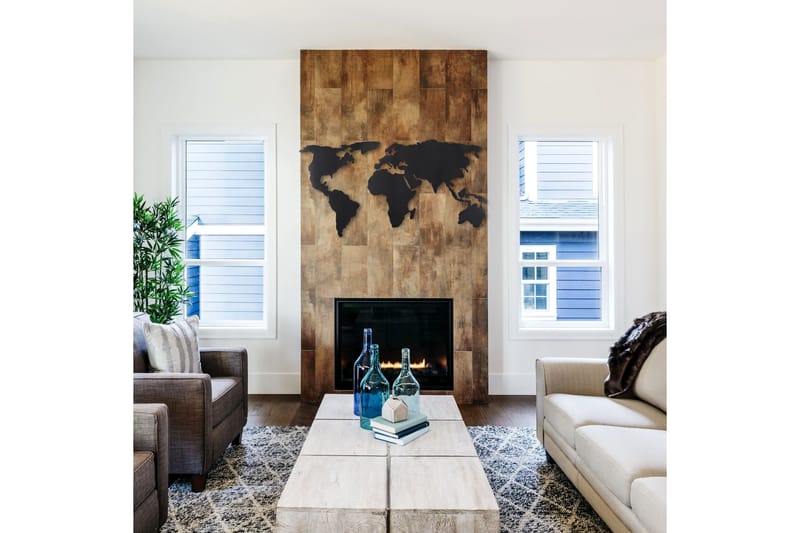 Dekorativ Väggaccessoar - Svart - Inredning - Väggdekor - Skylt - Plåtskyltar