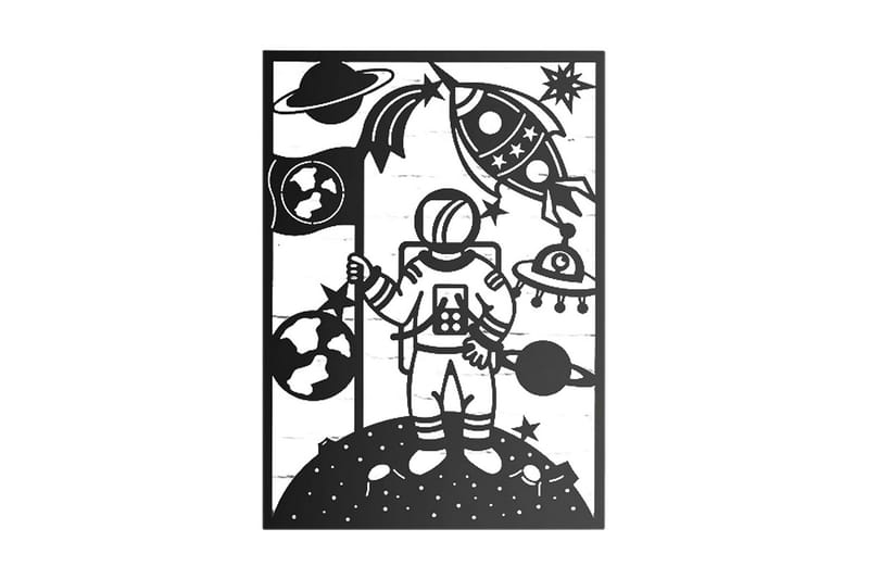 Dekorativ Väggaccessoar, Svart