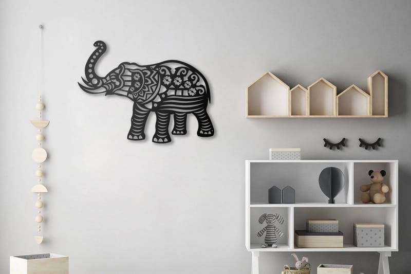 Dekorativ Väggaccessoar, Svart