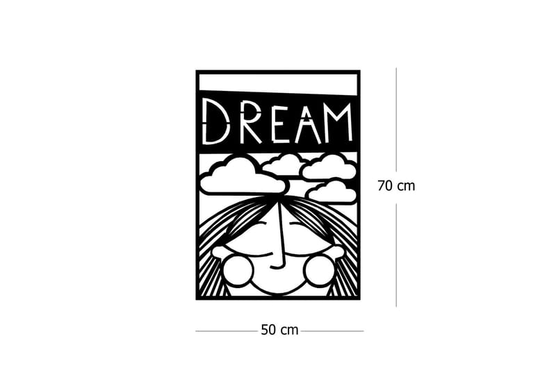 Dekorativ Väggaccessoar - Svart - Inredning - Väggdekor - Skylt - Plåtskyltar