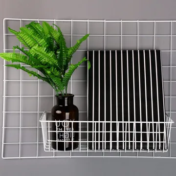 Dekorativ Väggdekor 16x38 cm - Vit - Förvaring - Småförvaring - Förvaringskorgar - Trådkorg