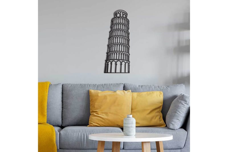 Dekorativ Väggdekor 28x70 cm - Svart - Inredning - Väggdekor - Skylt - Plåtskyltar