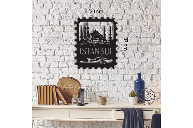 Dekorativ Väggdekor 30x37 cm - Svart - Inredning - Väggdekor - Skylt - Plåtskyltar