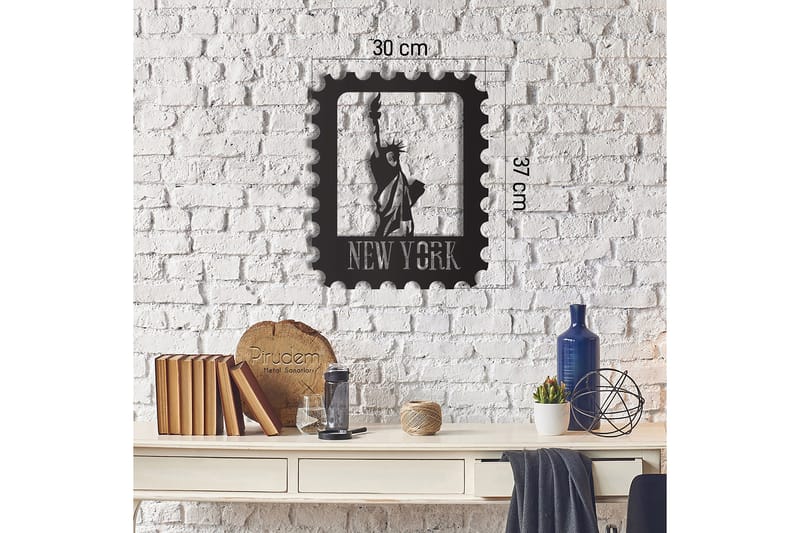 Dekorativ Väggdekor 30x37 cm - Svart - Inredning - Väggdekor - Skylt - Plåtskyltar