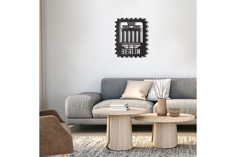 Dekorativ Väggdekor 30x37 cm - Svart - Inredning - Väggdekor - Skylt - Plåtskyltar