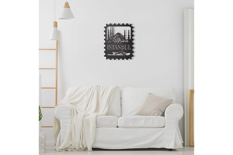 Dekorativ Väggdekor 30x37 cm - Svart - Inredning - Väggdekor - Skylt - Plåtskyltar