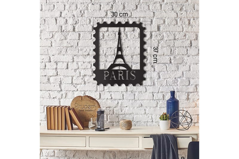 Dekorativ Väggdekor 30x37 cm - Svart - Inredning - Väggdekor - Skylt - Plåtskyltar