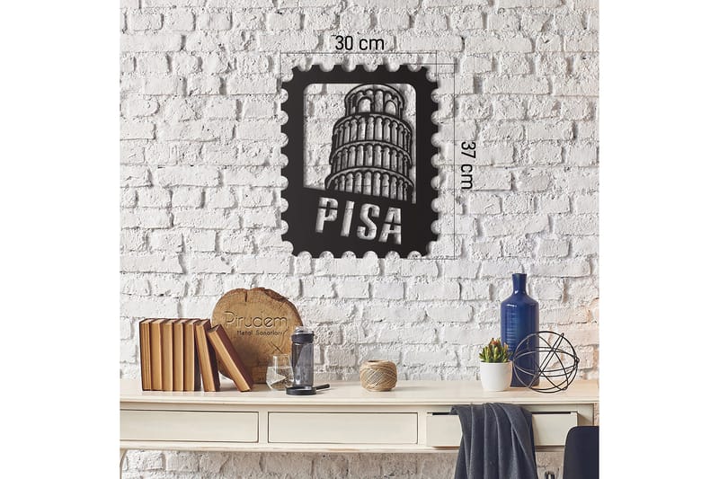 Dekorativ Väggdekor 30x37 cm - Svart - Inredning - Väggdekor - Skylt - Plåtskyltar