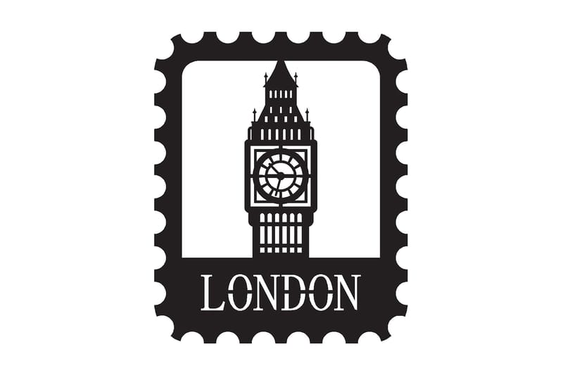 Dekorativ Väggdekor 30x37 cm, Svart