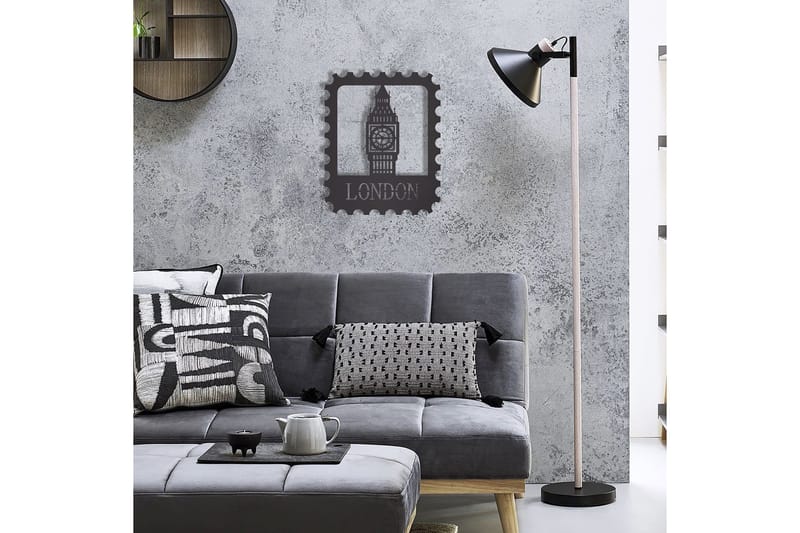 Dekorativ Väggdekor 30x37 cm - Svart - Inredning - Väggdekor - Skylt - Plåtskyltar