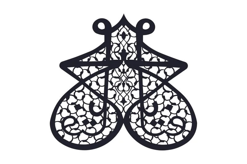 Dekorativ Väggdekor 35x70 cm, Svart