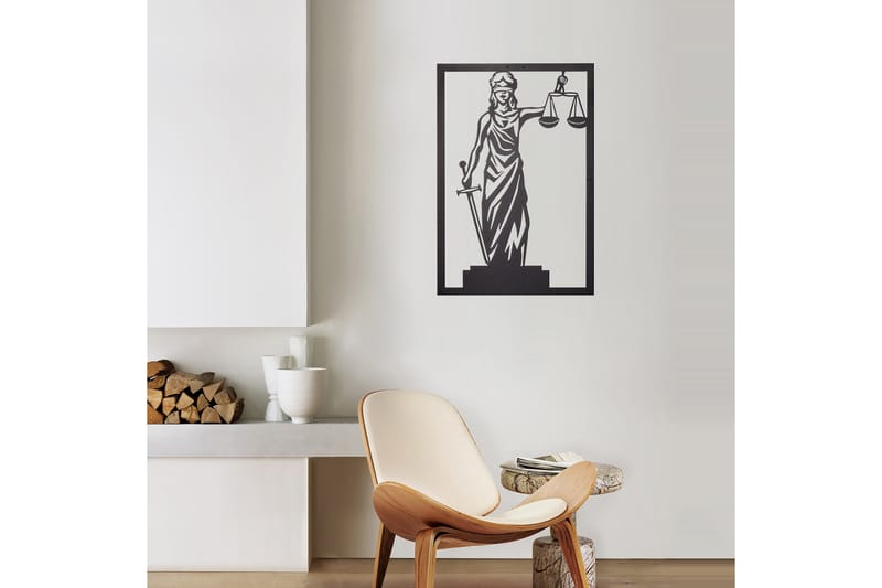 Dekorativ Väggdekor 40x60 cm - Svart - Inredning - Väggdekor - Skylt - Plåtskyltar