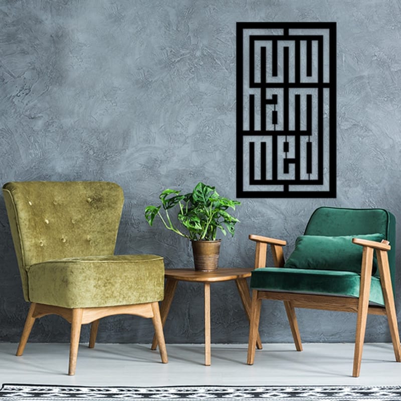 Dekorativ Väggdekor 40x70 cm - Svart - Inredning - Väggdekor - Skylt - Plåtskyltar